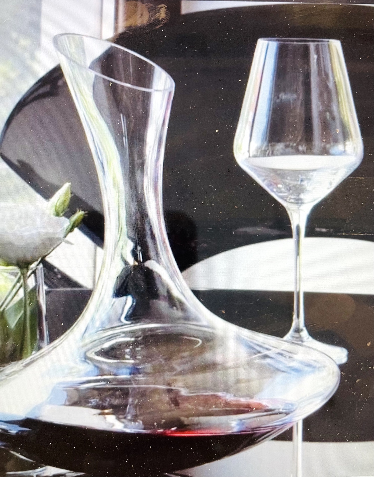 Carafe à vin Décanteur de vin intéressant Décanteur en verre Must-have pour  dégriser le vin