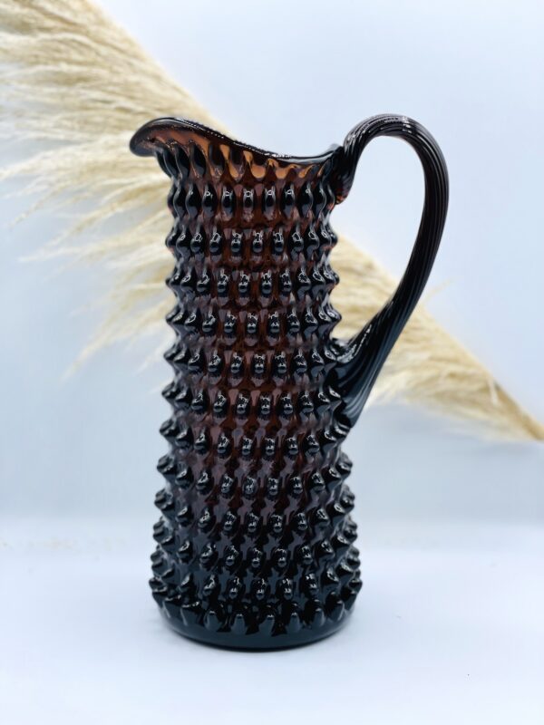 carafe vase cristal brown