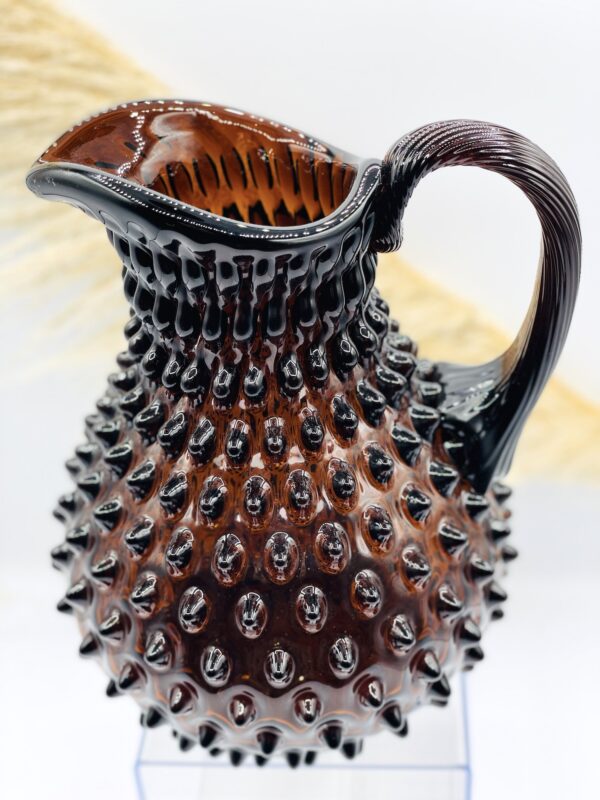 carafe vase cristal brown