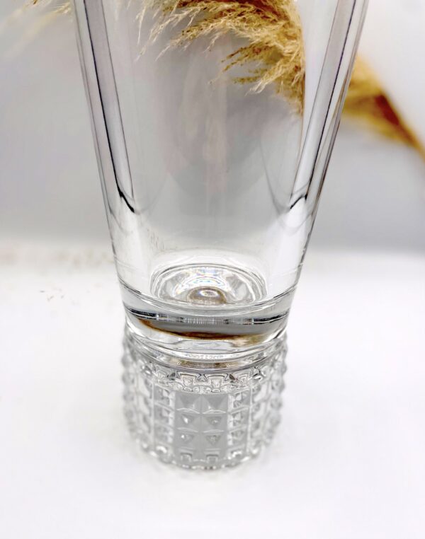 vase haut en cristal pour longues tiges