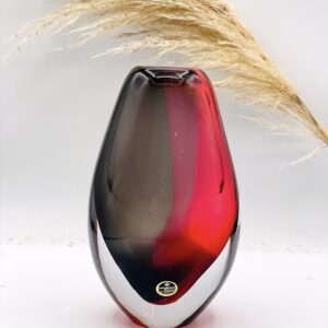 vase cristal rouge noir